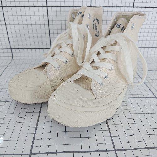 ◇ Θ U.S. POLO ASSN ハイカット スニーカー サイズ22.0ｃｍ アイボリー系 レデ...