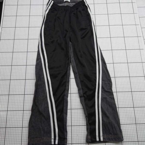 ◇ Θ アトモス　24FW-TAPT04　デニム切替トラックパンツ　S　ブラック系　メンズ メンズ ...