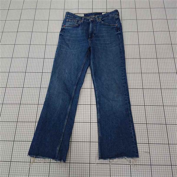 ◇ Θ 【ザラ ZARA】EUR38 デニムパンツ ストレート ジーンズ ブルー系 レディース E