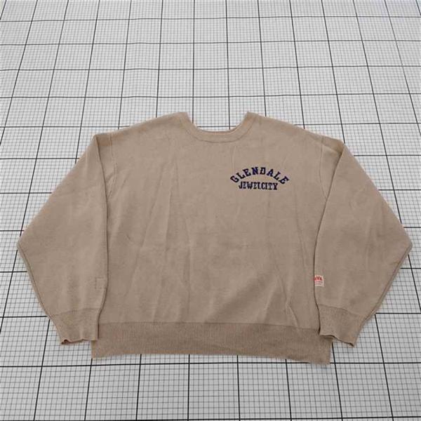 ◇ ⊇ ジャバ JaVa GLENDALEロゴ クルーネックニット Sサイズ ベージュ系 レディース...
