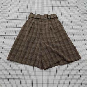 ◇ ⊇ ジルスチュアート JILLSTUART 125-0230610 ベルト付きチェック柄キュロット Sサイズ レディース E