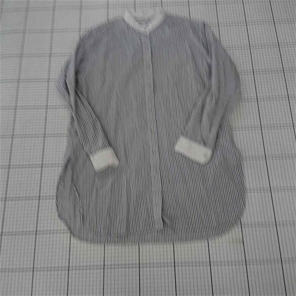 ◇ Θ ユニクロ UNIQLO イネス・ド・ラ・フレサンジュ ストライプシャツ S レディース E