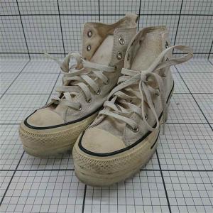 ◇ Θ コンバース CONVERSE オールスター 1SD877 ハイカットスニーカー ベージュ系 23.5cm レディース E