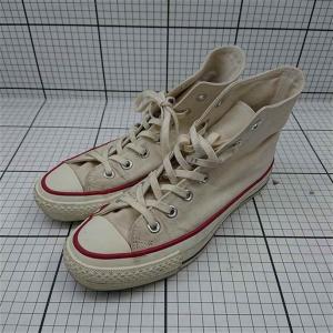 ◇ Θ コンバース Converse オールスター ハイカット キャンバススニーカー 生成り メンズ E