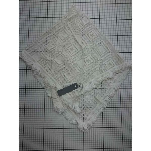 ◇ Θ ジーナシス JEANASIS JS081778PD レーススカーフ ホワイト系 レディース ...