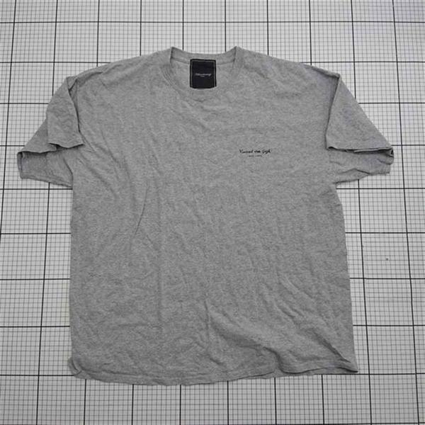 ◇ Θ アンリラクシング Unrelaxing ゴッホ 花瓶プリントTシャツ グレー系 メンズ S ...
