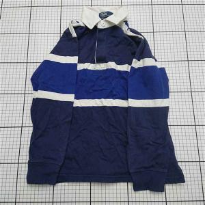 ◇ ⊇ ポロ・バイ・ラルフローレン Polo by Ralph Lauren ラガーシャツ ボーダー 130 キッズ E