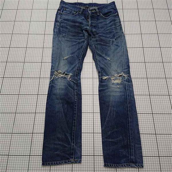 ◇ Θ グラム glamb ダメージ加工デニムパンツ インディゴ系 メンズ E