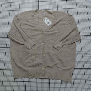 ◇ Θ ローリーズファーム LOWRYS FARM UVカットリブカーディガン ベージュ系 レディース F E