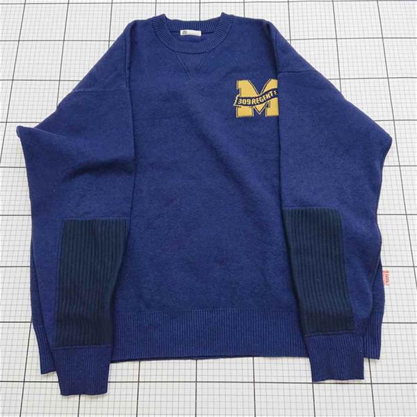 ◇ ⊇ ジャバ JaVa jv1260069 ワッペン刺繍スウェット ネイビー系 レディース L E