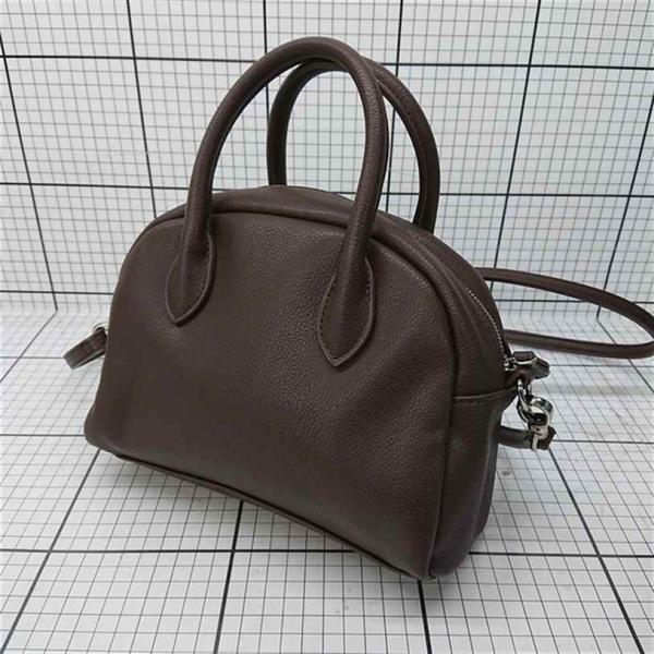 ◇ Θ トプカピ TOPKAPI エフォル EFOLE レザー 2WAYハンドバッグ ブラウン系 レ...