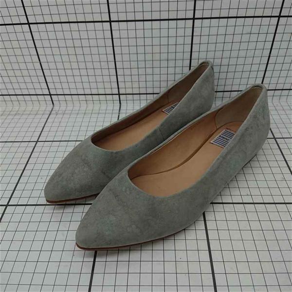◇ Θ ブランブルー blanc/bleu スエードパンプス グレー系 36 レディース E