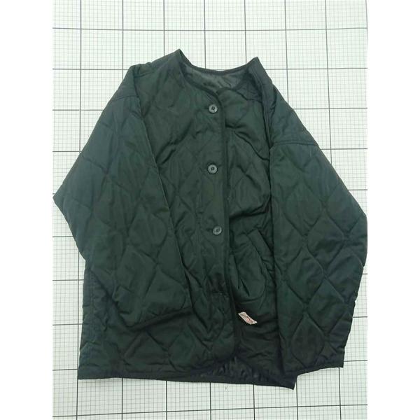 ◇ Θ ジャバ JaVa キルティングノーカラージャケット clf014 ブラック系 M レディース...
