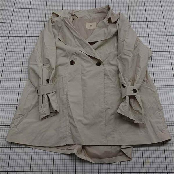 ◇ Θ アールピーエス r.p.s A62MY-8098 トレンチコート ベージュ系 レディース E