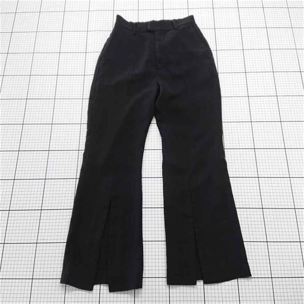 ◇ Θ ジーナシス JEANASIS JS050428SL センタースリットフレアパンツ ブラック系...