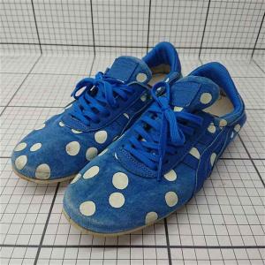 ◇ Θ オニツカタイガー Onitsuka Tiger TH0E4L ドット柄スニーカー 23.0cm ブルー系 レディース E