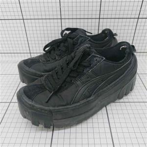 ◇ Θ オニツカタイガー Onitsuka Tiger 183A585 厚底スニーカー ブラック系 レディース 22.5cm E