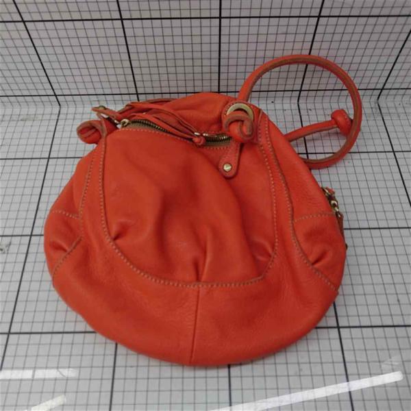 ◇ Θ トレジャートプカピ TREASURE TOPKAPI レザーショルダーバッグ オレンジ系 レ...