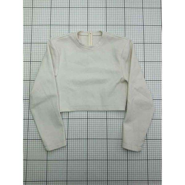 ◇ Θ スタイルミキサー STYLEMIXER クロップド長袖トップス ホワイト系 レディース E