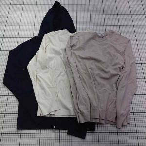 ◇ Θ グローバルワーク GLOBAL WORK パーカー＆長袖カットソー3点セット メンズS E