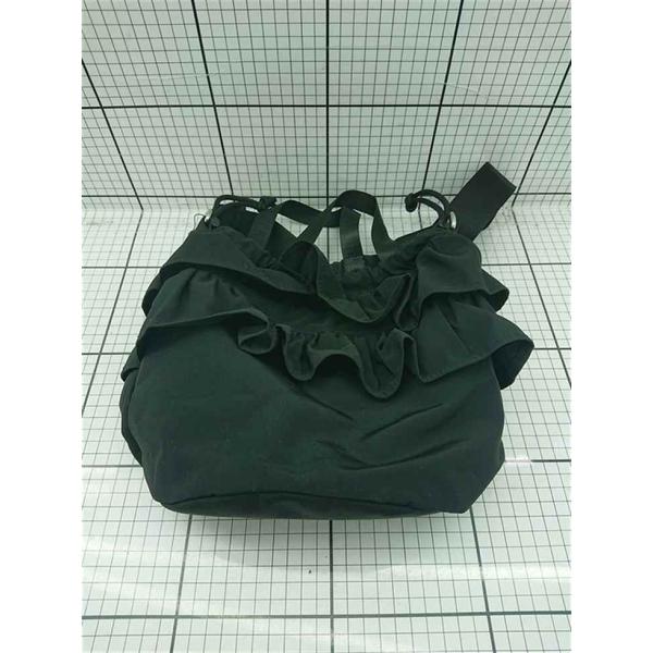 ◇ Θ ジャバ JaVa フリルデザイン ショルダーバッグ ブラック系 レディース E