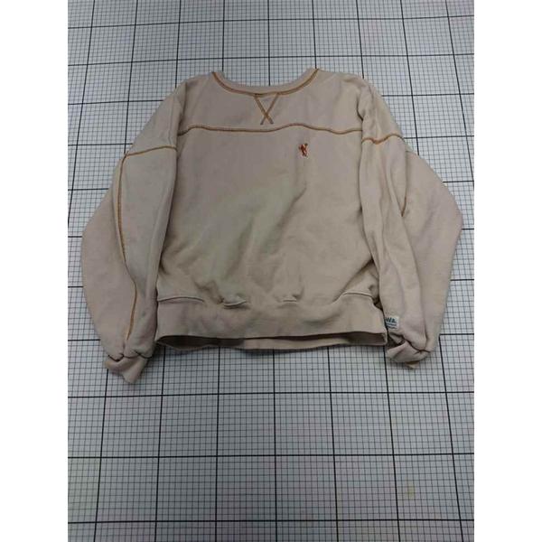 ◇ Θ ジャバ JaVa クルーネックスウェット ベージュ系 Mサイズ レディース E
