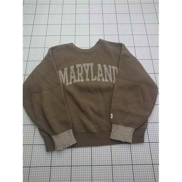 ◇ Θ ジャバ Java MARYLANDロゴ クルーネックニットセーター Lサイズ レディース E