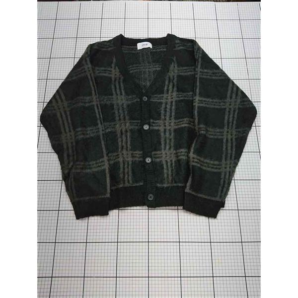 ◇ Θ ジュンレッド j.n.r.d チェック柄カーディガン T222737-ab ブラック系 メン...