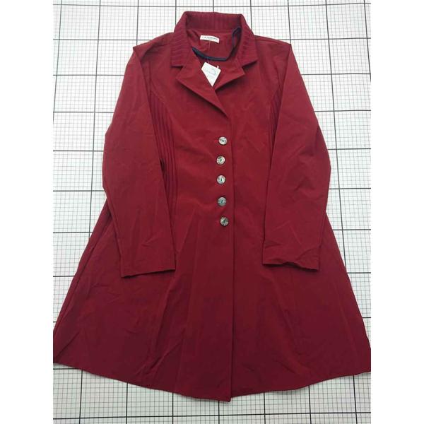 ◇ Θ ラ・モネ LA MONET J0715-32013 ロングジャケット レッド系 M-L レデ...