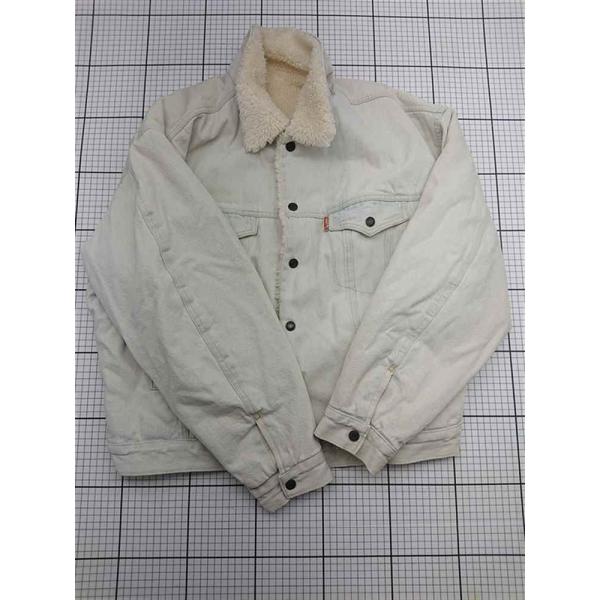 ◇ ⊇ ジャバ JaVa jv1260032 ボアデニムジャケット アイボリー系 Mサイズ レディー...