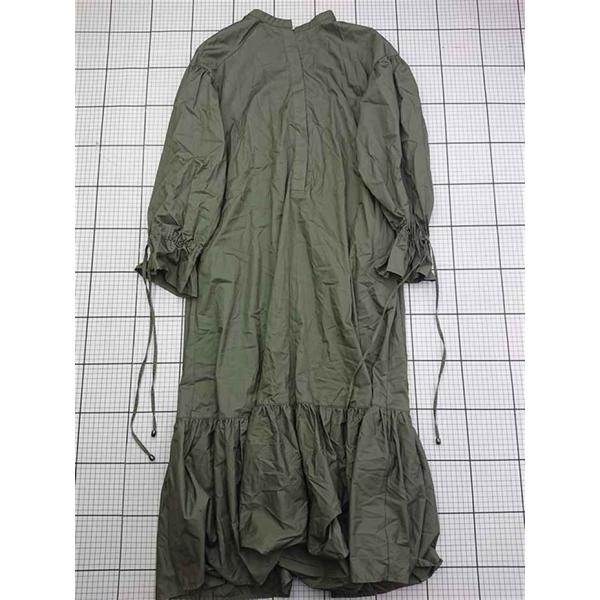 ◇ ⊇ a R エー・アール コットンギャザーワンピース カーキ系 レディース E