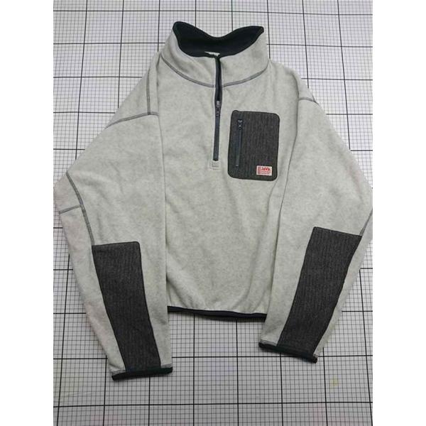 ◇ ⊇ ジャバ JaVa ハーフジップフリースプルオーバー グレー系 メンズL E