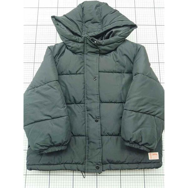 ◇ ⊇ ジャバ JaVa キッズ中綿ジャケット フード付き ブラック系 150cm 子供用 E