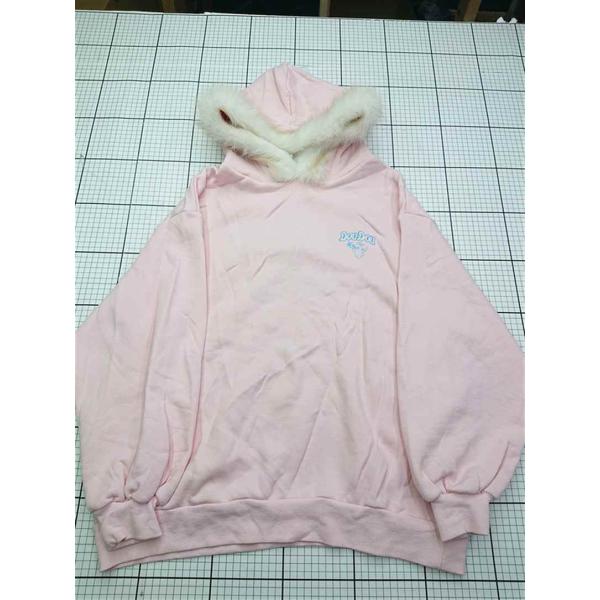 ◇ ⊇ オリーブデオリーブ OLIVE des OLIVE ファーパーカー DOU DOU ピンク系...