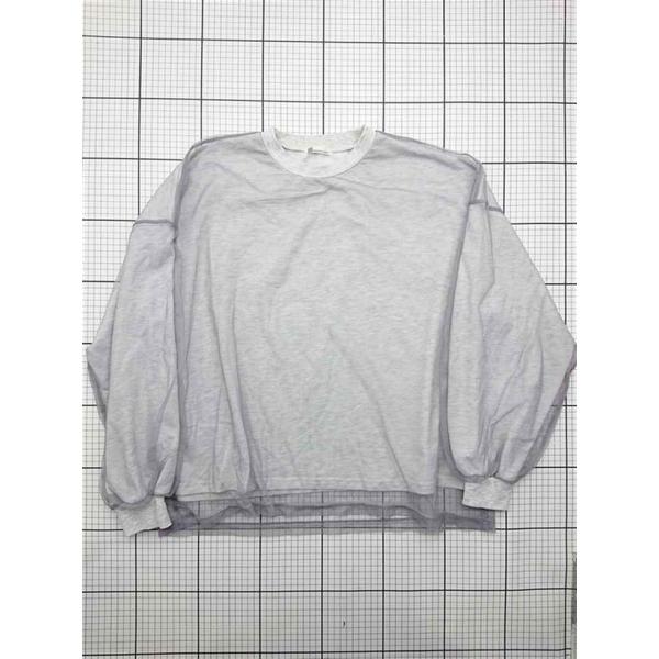◇ ⊇ ジャバ JaVa jv1010318 長袖スウェットプルオーバー Mサイズ グレー系 レディ...