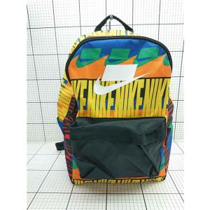 ◇ Θ ナイキ NIKE 72 ロゴプリント バックパック ジッパーリュック マルチカラー フロントロゴ メンズ E