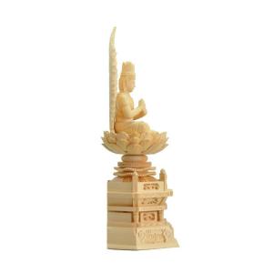 仏像 真言宗 大日如来像 桧木六角台座 火炎光...の詳細画像1