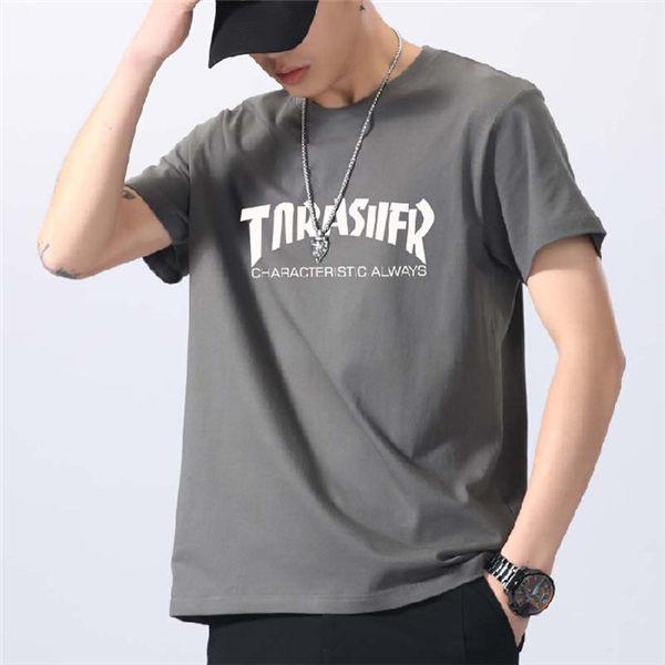 Tシャツ メンズ 半袖Tシャツ クルーネック トップス ロゴプリント 黒シャツ 白Tシャツ ロゴT ...