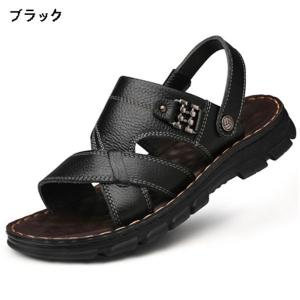 メンズ ビーチサンダル リラックスシューズ 本...の詳細画像1