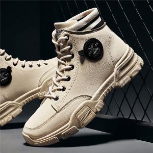 ワークブーツ メンズ 暖靴 ブーツ オシャレ 合成皮革