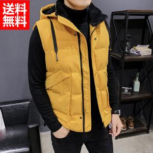 ベスト メンズ 中綿ベスト パーカーベスト ノースリーブ