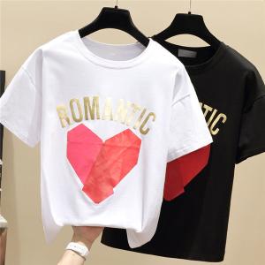 半袖tシャツ レディース プリントTシャツ ロゴT ハット 可愛い 白 Tシャツ 黒Tシャツ 半袖Tシャツ 40代ファッション 女性 夏 送料無料｜fukuya-store