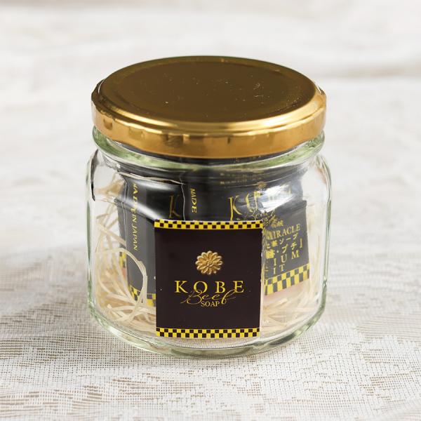 【公式】神戸ビーフ石鹸 『petit』「霜降りの奇跡・プチ」特製瓶3個入りセット　最高級石鹸　無添加...