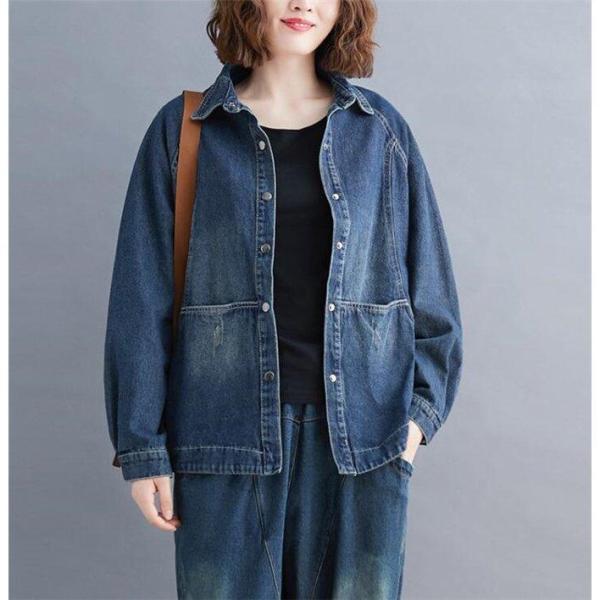 ジャケット レディース デニム アウター Gジャン 洋服 デニムジャケット 春服 コート カジュアル...