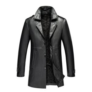 FLAG ON CREW コート 本革 レザーコート 高級羊革 ラムレザー メンズ