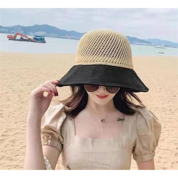 【大特価】麦わら帽子 レディース 帽子 ストローハット 日よけ 紫外線対策 つば広 遮光 折りたたみ...