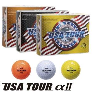朝日ゴルフ USA TOUR DISTANCE＋αII  ゴルフボール 1ダース（12球入） ASAHIGOLF｜full-shot