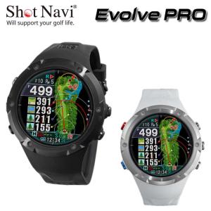 【正規販売店】ショットナビ エボルブ プロ 腕時計型 GPSゴルフナビ 日本製 Evolve PRO BLACK WHITE Shot Navi　正規販売店｜full-shot