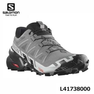 サロモン L41738000 SPEEDCROSS 6 トレイルランニングシューズ メンズ Quiet Shade/Black/Pearl Blue スピードクロス6 SALOMON 10p  即納