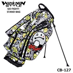 【2023モデル】ウィンウィンスタイル CB-127 ゴーファイト ブラック STAND BAG ゴルフキャディバッグ｜full-shot